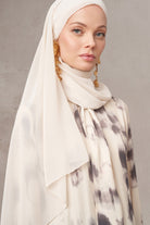 Fırça Desenli Bluz - Krem TUGBA