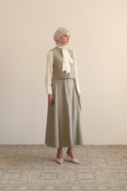 Wool Blend Decorative Pocket Detail Set - Thyme