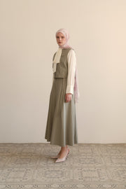Wool Blend Decorative Pocket Detail Set - Thyme