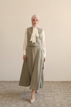 Wool Blend Decorative Pocket Detail Set - Thyme