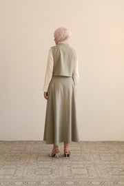 Wool Blend Decorative Pocket Detail Set - Thyme