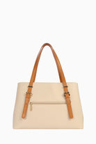 Tokalı Tote Çanta - Bej TUGBA