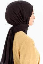 Zebra Desen Viskon Şal - Siyah TUGBA