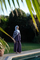 Yandan Yırtmaçlı Gömlek - İndigo TUGBA