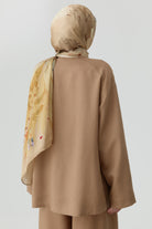 Yandan Yırtmaçlı Gömlek - Vizon TUGBA