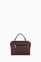 Yanları Fermuarlı Üçgen Kapaklı Çanta - Acı Kahve TUGBA