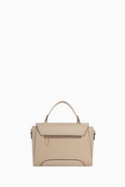 Yanları Fermuarlı Üçgen Kapaklı Çanta - Vizon TUGBA