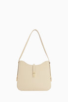 Yanları Metal Aksesuarlı Çanta - Krem TUGBA