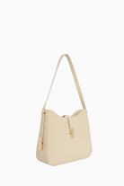 Yanları Metal Aksesuarlı Çanta - Krem TUGBA
