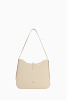 Yanları Metal Aksesuarlı Çanta - Krem TUGBA