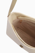 Yanları Metal Aksesuarlı Çanta - Krem TUGBA