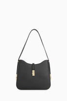 Yanları Metal Aksesuarlı Çanta - Siyah TUGBA