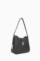 Yanları Metal Aksesuarlı Çanta - Siyah TUGBA