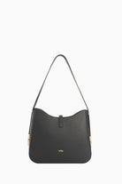 Yanları Metal Aksesuarlı Çanta - Siyah TUGBA