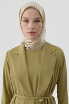 Yansıma Twill İpek Eşarp - Krem TUGBA