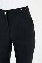 Yüksek Bel İspanyol Paça Pantolon - Siyah TUGBA