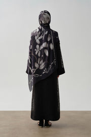 Zebra Desen Abaya - Siyah