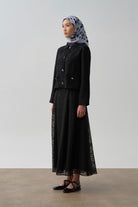 Zebra Desen Etek - Siyah TUGBA