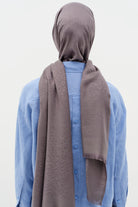 Zebra Desen Viskon Şal - Füme TUGBA