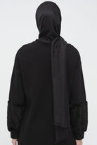 Zebra Desen Viskon Şal - Siyah TUGBA