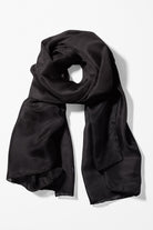 Düz Renk Zeugma Şal - Siyah TUGBA