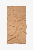 Zikzak Desenli Nehir Şal - Açık Kahve TUGBA