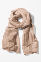 Zikzak Desenli Nehir Şal - Bej TUGBA