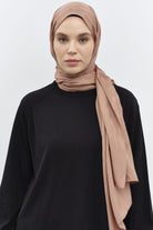 Zikzak Desen Viskon Şal - Bisküvi TUGBA