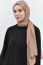 Zikzak Desen Viskon Şal - Bisküvi TUGBA