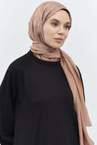 Zikzak Desen Viskon Şal - Bisküvi TUGBA