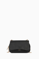 Zincir Kulplu Flap Çanta - Siyah TUGBA